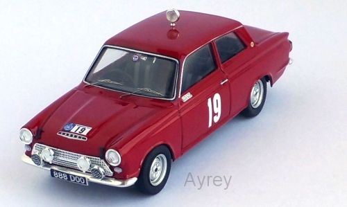 Trofeu 1:43 Scale Ford Cortina GT - RAC Rally 1964: #19 Henry Taylor / Brian Melia