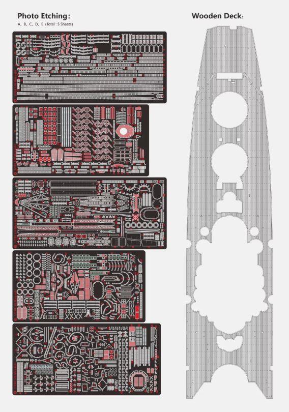 Very Fire 350903DX 1/350 Scale IJN Battleship Musashi (Deluxe Version) Model Kit HELL IN THE PACIFIC