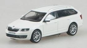 Abrex  1:43rd Scale Skoda Octavia III Combi 2013 White Candy