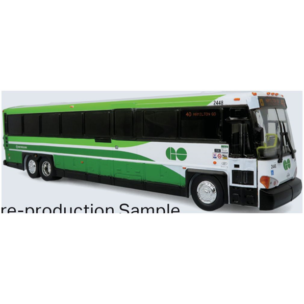Iconic Replicas 1:50 Scale MCI D4500CT Coach: Go Transit ABS Plastic