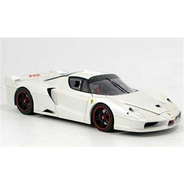 Mattel 1:43 Scale Ferrari FXX - Pearl White Mica With Black Rims