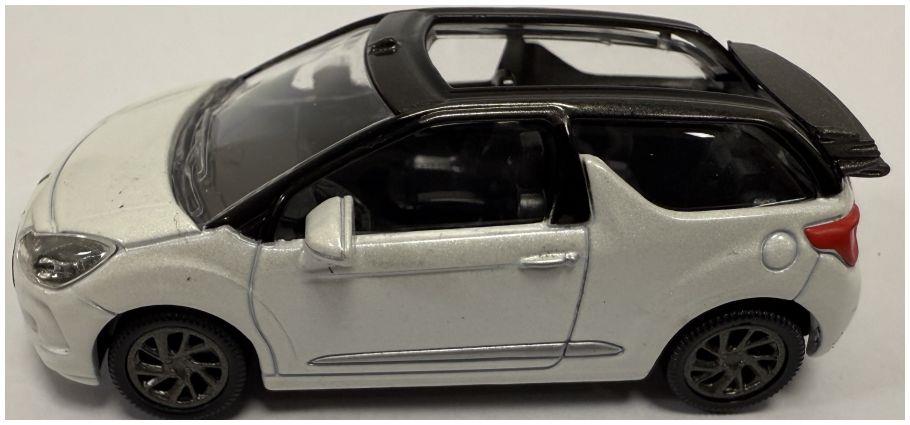 Norev 1:64 Scale Citroen DS 3 Cabrio 2014 White (Top Down)