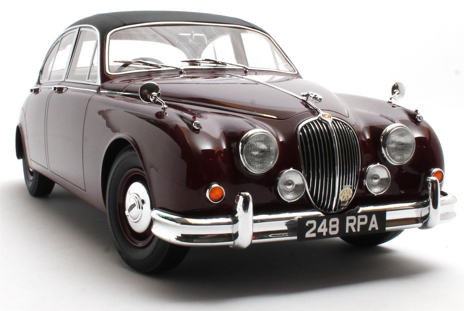 12 Art 1:12 Scale Jaguar MkII / MK2 Maroon With Black Roof Famous Detective - UK Exclusive - 120pcs