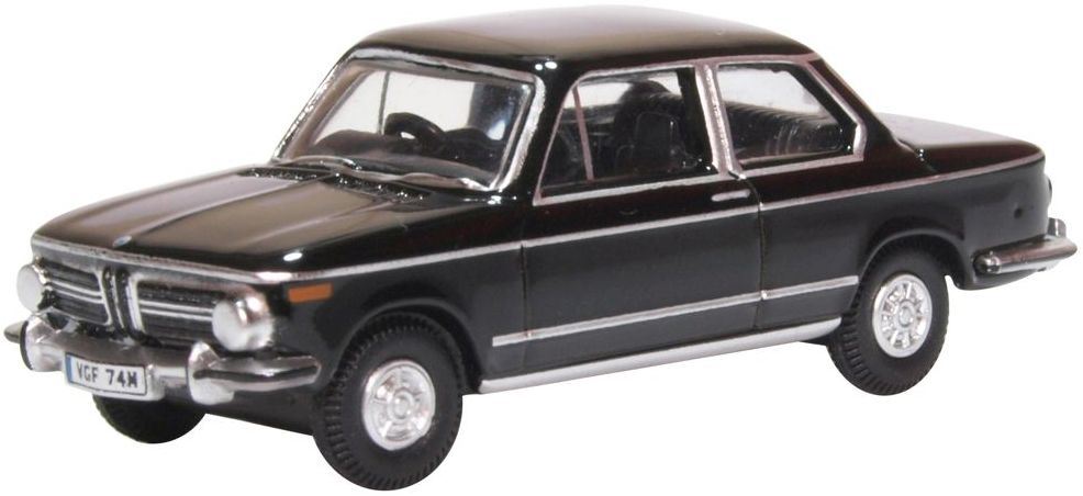 Oxford Diecast 1:76 Scale BMW 2002 Black