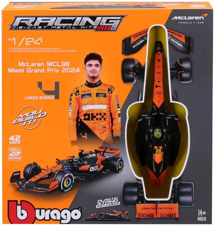 Burago 1:24 Scale McLaren MCL38 F1 2024 Norris Kit