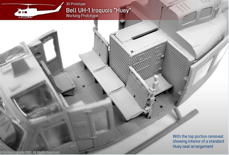 Rubicon Models 280119 1/56 Scale Bell UH-1D / UH-1H “Huey” helicopter