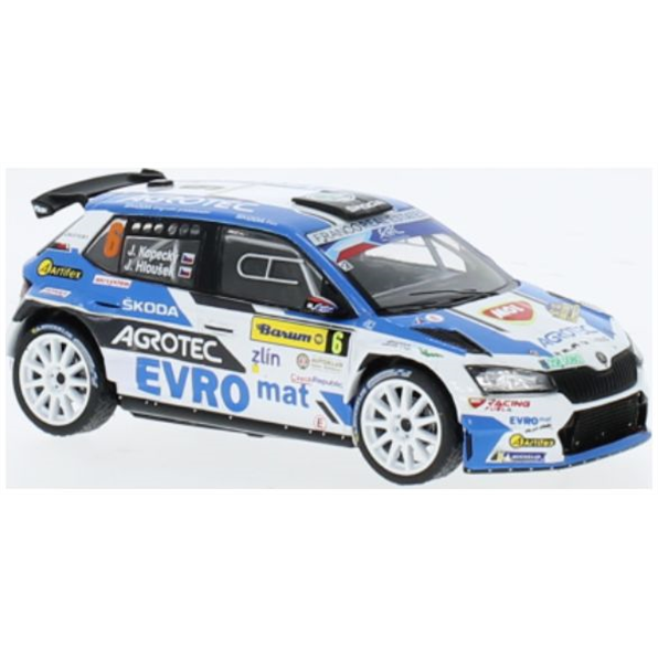 IXO 1:43 Scale Skoda Fabia Rally2 EVO #6 Barum Rally Zlin J.Kopecky/J.Hlousek