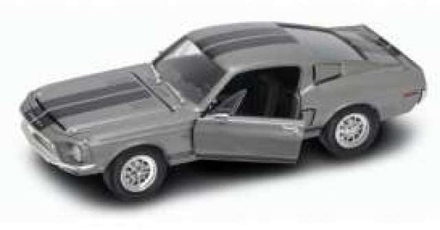 Road Signature 1:18 Scale Shelby Mustang GT-500KR tungsten grey W/black stripes. 1968