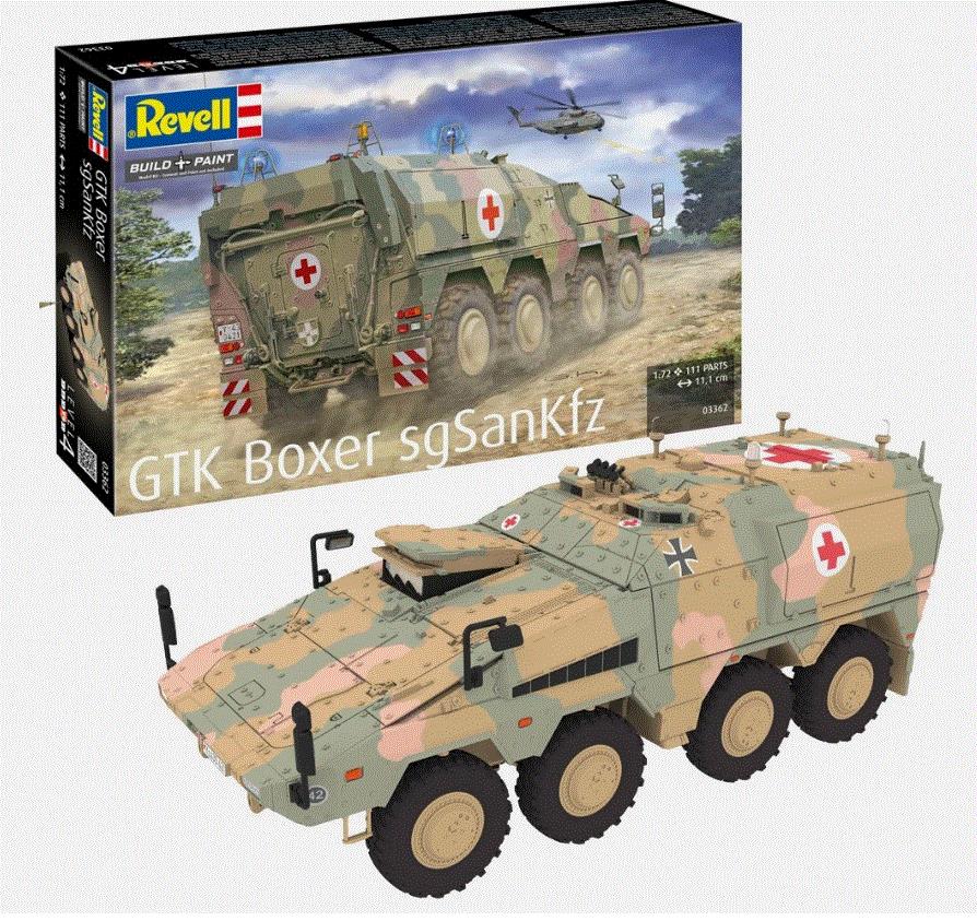 Revell 03362 1/72 Scale GTK Boxer sgSANKfz Military Ambulance Model Kit