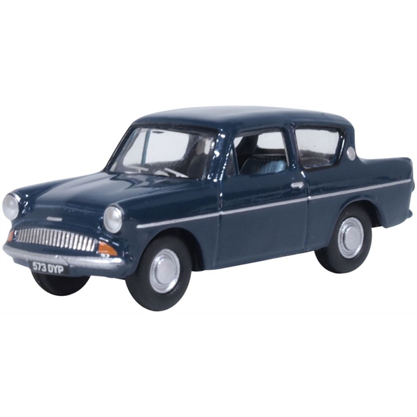 Oxford Diecast 1:76 Scale Ford Anglia Ambassador Blue