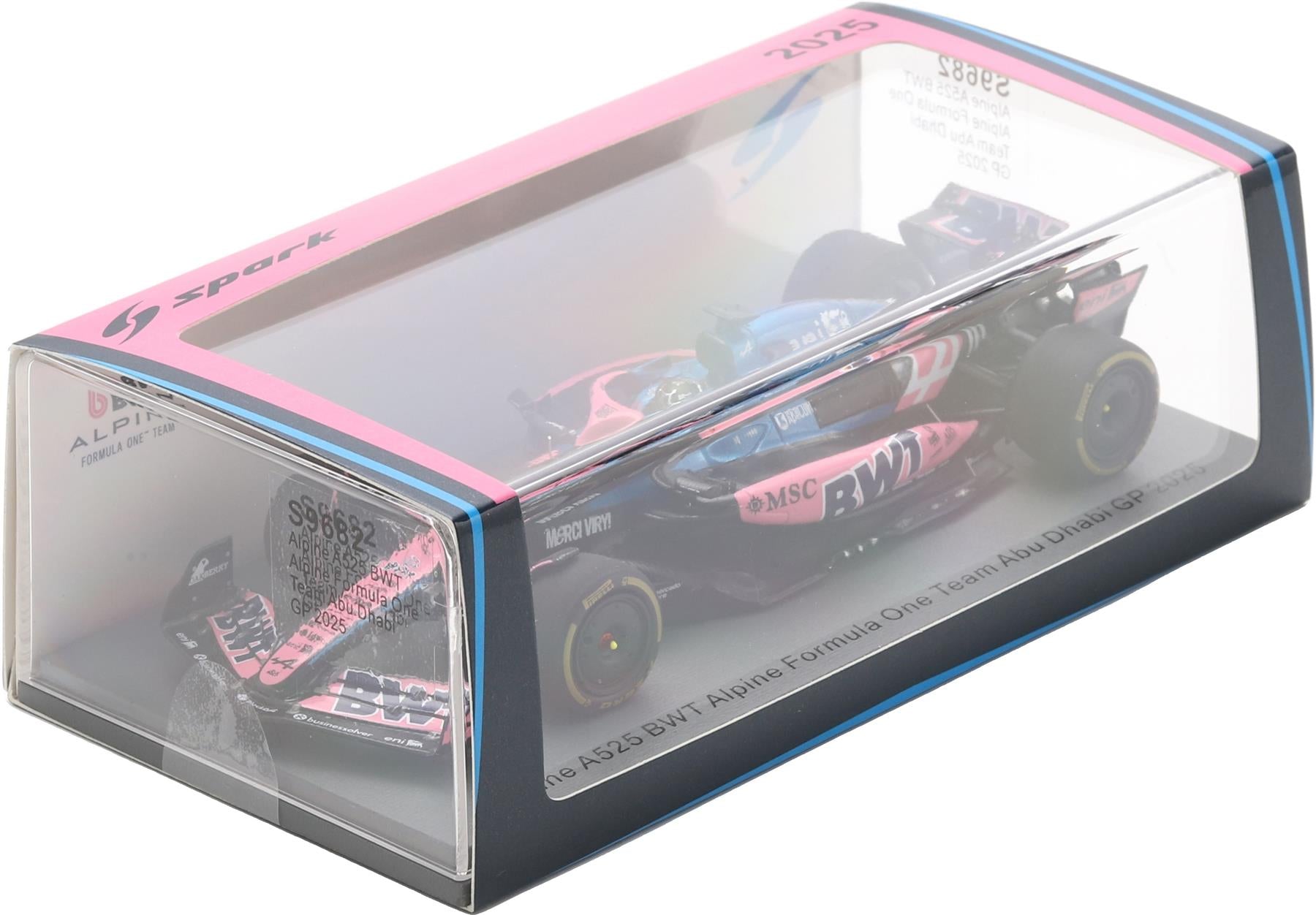 Spark 1:43rd Scale Alpine A525 #10 BWT F1 Team Abu Dhabi GP 2025 Pierre Gasly