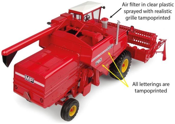 Universal Hobbies 1:32 Scale Massey Ferguson 760 Combine