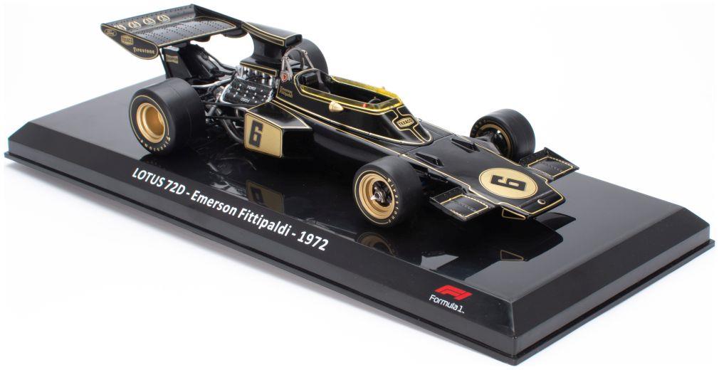 Atlas Editions 1:24 Scale Lotus 72D - Emerson Fittipaldi - 1972 Cased - 1:24th Scale F1 Collection