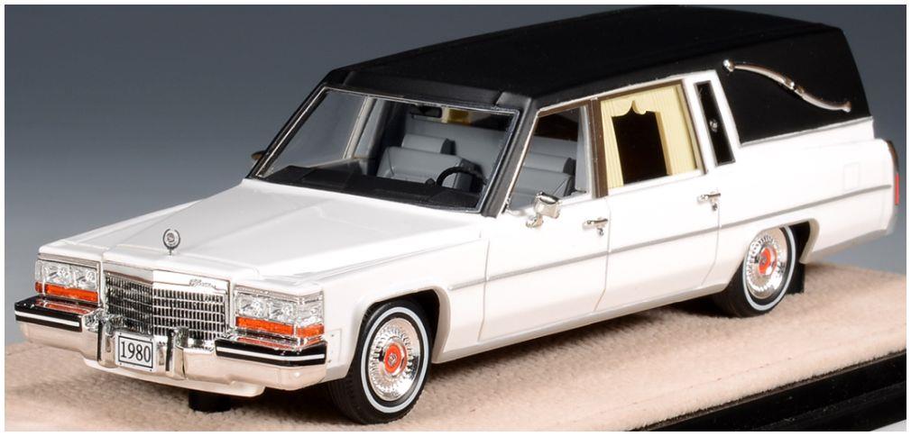 GLM 1:43rd Scale Cadillac Superior Hearse White 1980