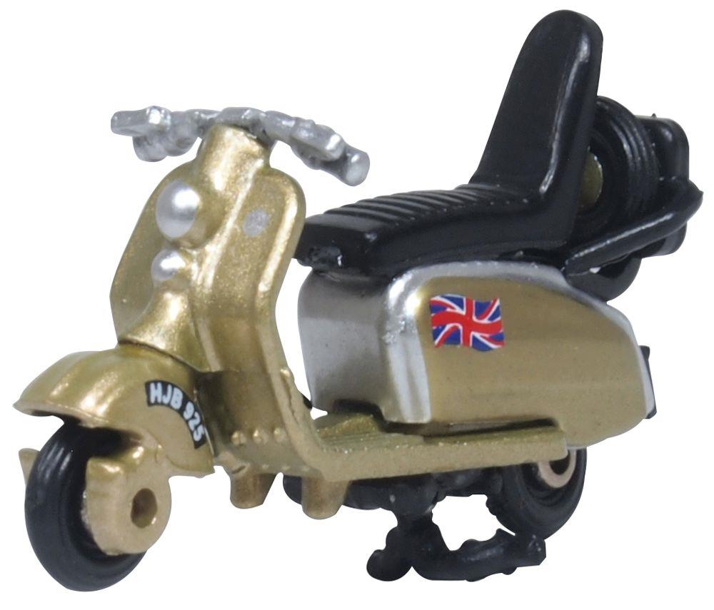 Oxford Diecast 1:76 Scale Scooter Gold