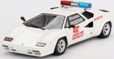 Truescale TSM 1:43 Scale Lamborghini Countach 1982 Monaco GP Safety Car White