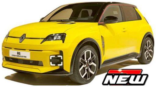 Burago 1:24 Scale Renault 5 E-TECH Yellow