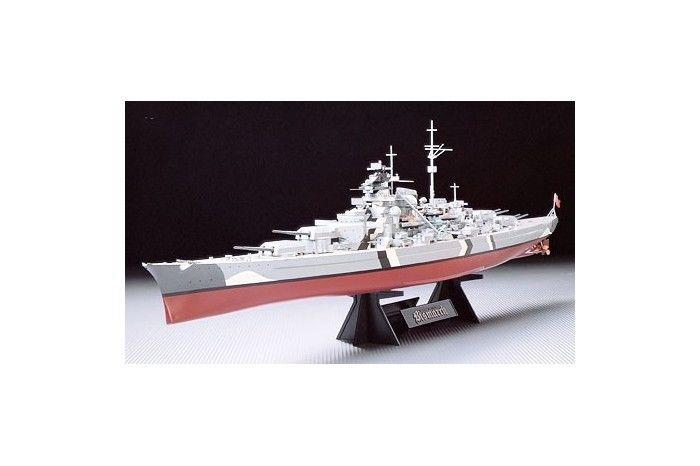 Tamiya 1/35 Scale German Battleship Bismarck with Stand TC 78013