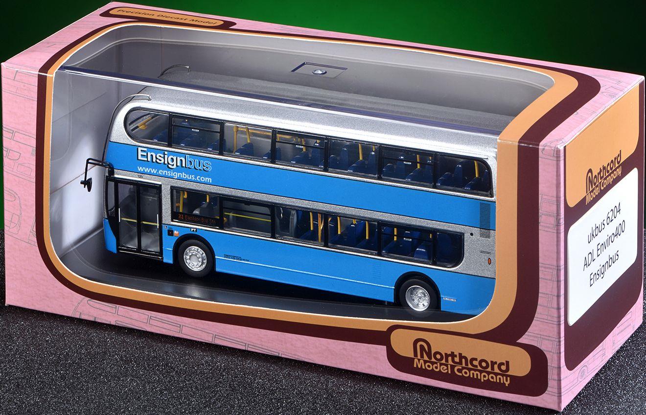 Northcord 1:76 Scale Alexander Dennis Enviro400 Ensignbus (123 � SN59 AWV) - LTD 1008pcs (UK6204)