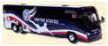 Iconic Replicas  1:87th Scale MCI J4500 Coach United States National Soccer Team