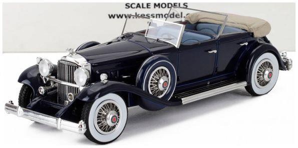KESS 1:43rd Scale Packard 904 Custom Dietrich Blue Duel Cowl Sport Pheaton Open 1932