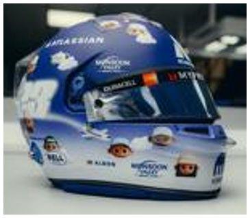 Spark 1:5 Scale Williams Racing Alexander Albon British GP 2025 Helmet