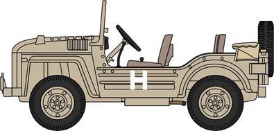Oxford Diecast 1:76 Scale Austin Champ 9th Parachute Reg 16th Airborne Brg Suez 1956