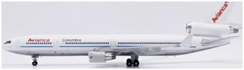 JC Wings 1:200th Scale McDonnell Douglas MD-11 Avianca Colombia Polished N278WA w/Stand