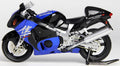 LCD Model 1:12 Scale Suzuki GSX1300R Hayabusa 2001 Blue/Black
