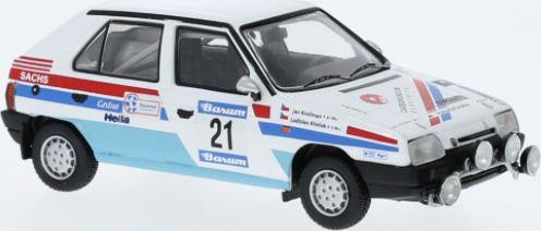 IXO 1:43 Scale Skoda Favorit 136L #21 Barum Rally 1990 L.Krecek/J.Krecman