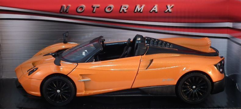 Motormax 1:24 Scale Pagani Huyara Roadster Orange