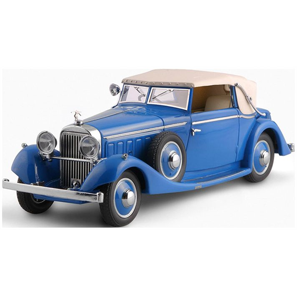 Esval 1:43 Scale Hispano Suiza J12 Drophead-Coupe 1934 by Fernandez & Darrin (Paris) Half Closed Blu