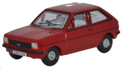 Oxford Diecast 1:76 Scale Ford Fiesta MkI - Venetian Red