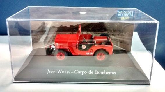 Atlas Editions 1:43 Scale Jeep Willys - Bombeiros