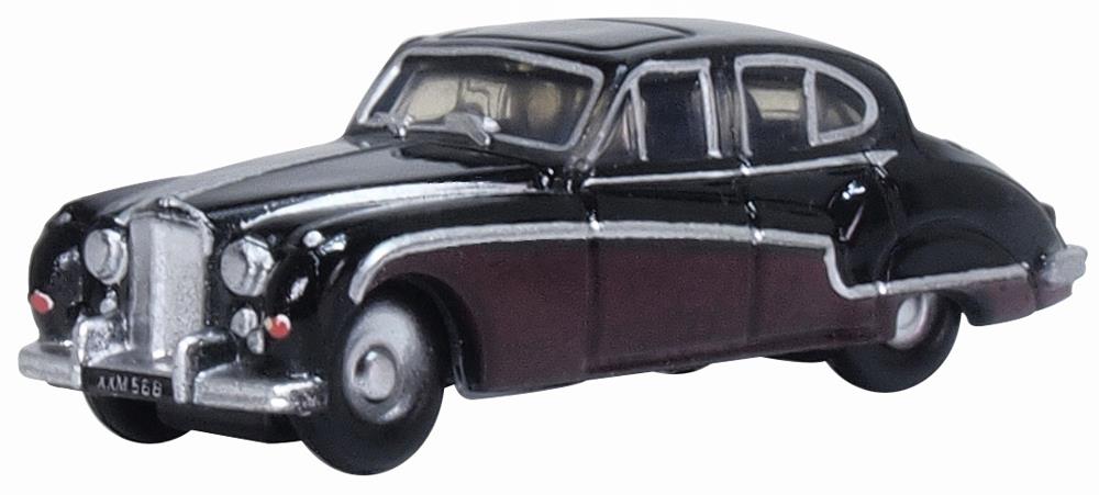 Oxford Diecast 1:148 Scale Jaguar Mk8/9 Black/Imperial Maroon