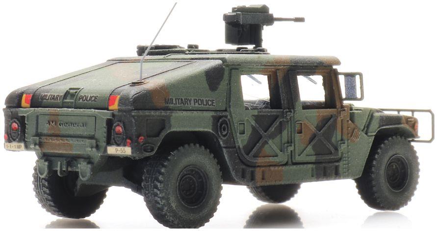 Artitec 1:87 Scale Humvee Camo Armored GW MP (US) Ready-Made, Painted