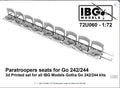 IBG 72U060 1/72 Scale Paratroopers seats for Gotha Go-242/244