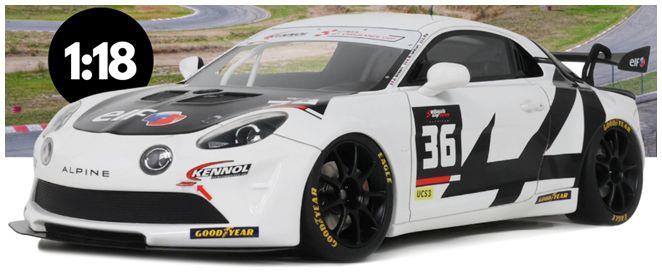 Otto Mobile Club 1:18th Scale Alpine A110 GT4 + White Ultimate GT Endurance Cup 2024