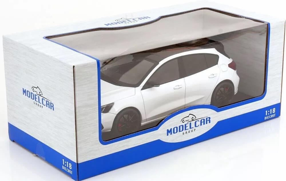 Model Car Group MCG 1:18 Scale Ford Focus ST Track Pack White 2022
