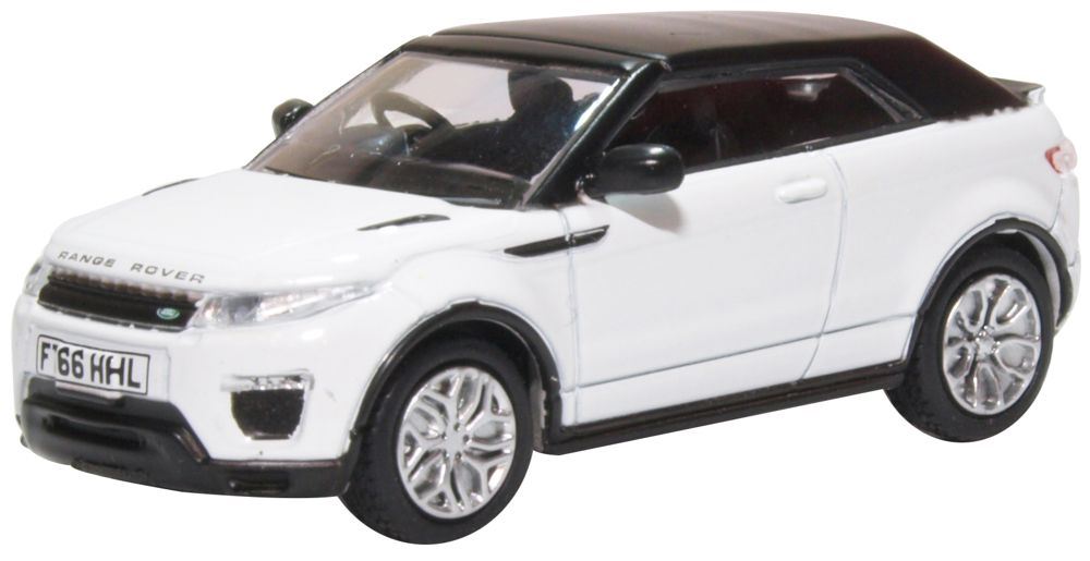 Oxford Diecast 1:76 Scale Range Rover Evoque Convertible Fuji White