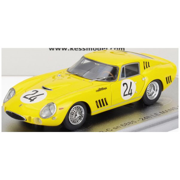 KESS 1:43rd Scale Ferrari 275 GTB/C sn.6885 Team Ecurie Francorchamps #24 3rd 24h Le Mans 1965 Wil