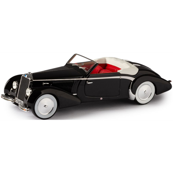 Esval 1:43 Scale Delage D6-70 Cabrio by Letourneur & Marchand Top Down No Rear Skirts Black '39