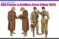 Dragon 1:35 Scale DAK Panzer & Artillery Crew (Libya 1941)