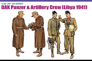 Dragon 1:35 Scale DAK Panzer & Artillery Crew (Libya 1941)