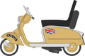 Oxford Diecast 1:76 Scale Scooter Gold