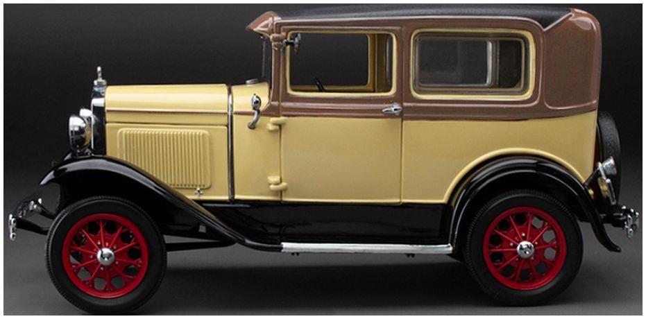 Sunstar 1:18 Scale Ford Model A Tudor Bronson Yellow 1931