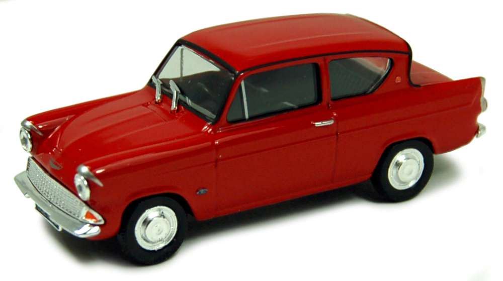 Cararam 1:43 Scale Ford Anglia 105E Saloon - Monaco Red