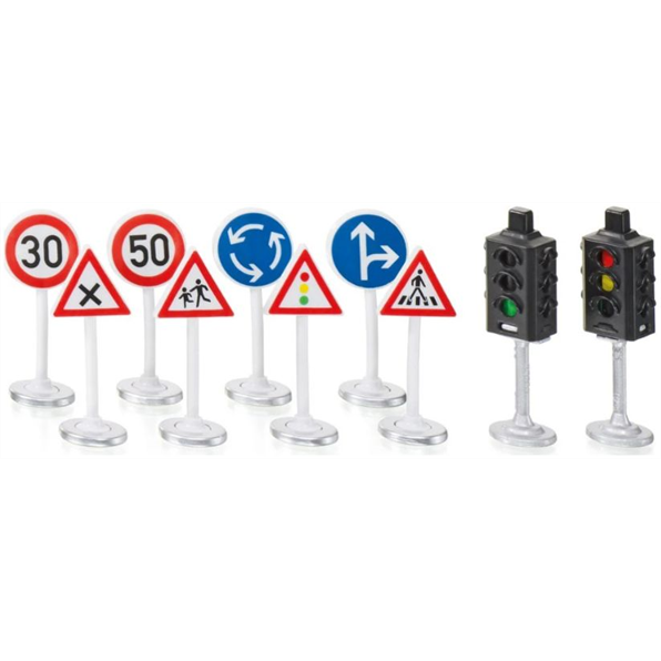 Siku 1:50 Scale Traffic Lights and Road Signs