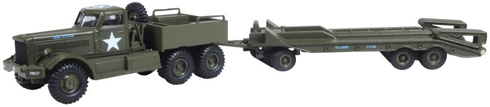 Oxford Diecast 1:76 Scale Diamond T Tank Transporter/Trailer US Army