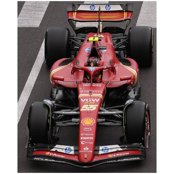 LookSmart 1:43 Scale Ferrari SF-24 #55 3rd Monaco GP 2024 Carlos Sainz
